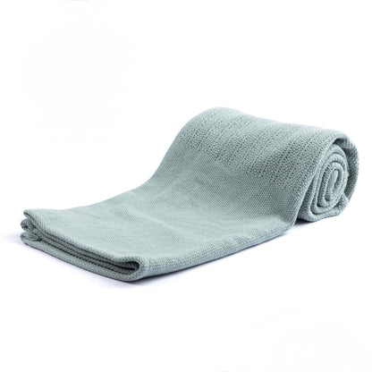 Personalised cellular cotton baby blanket. Multiple colours available