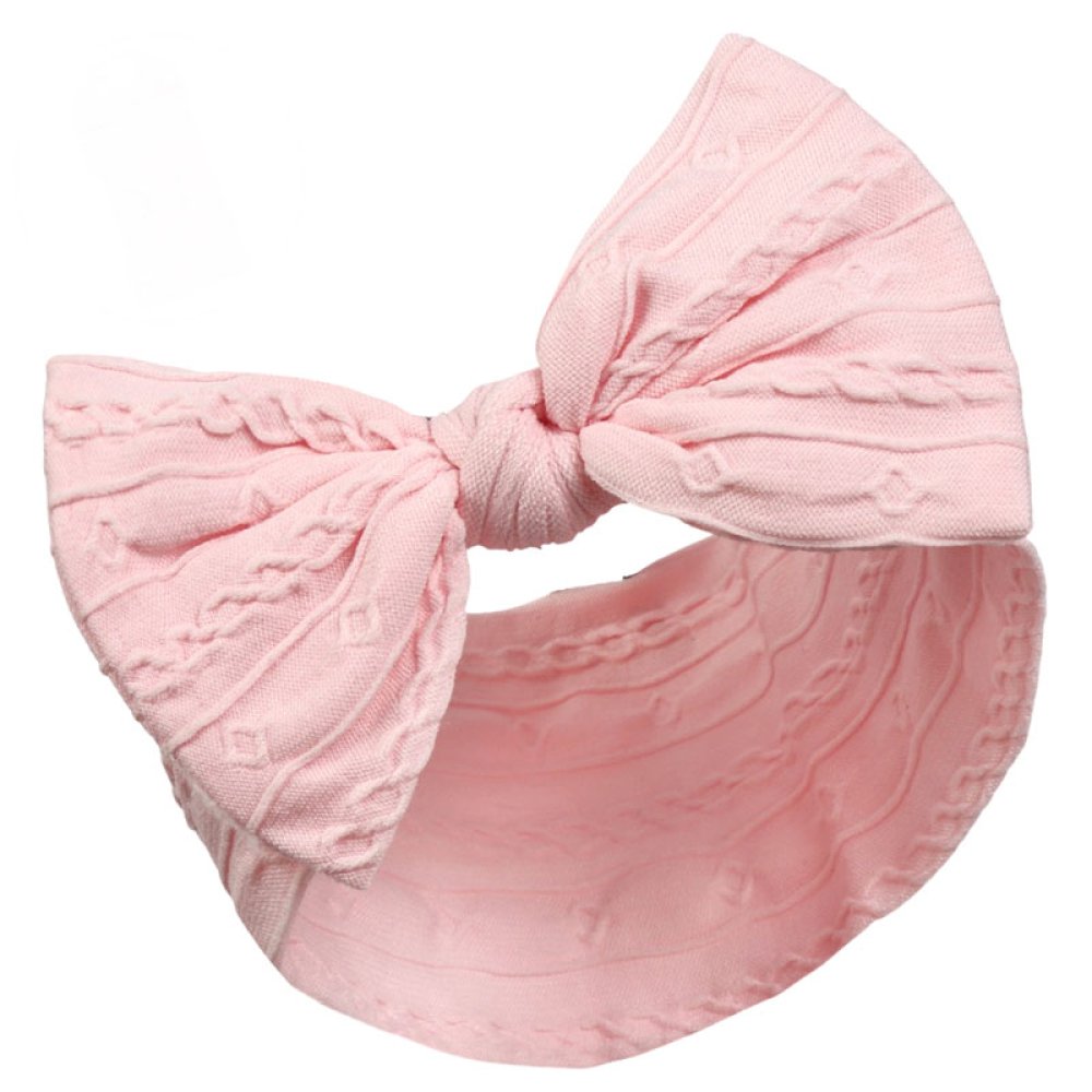 Plain Cable Headband with Large Bow