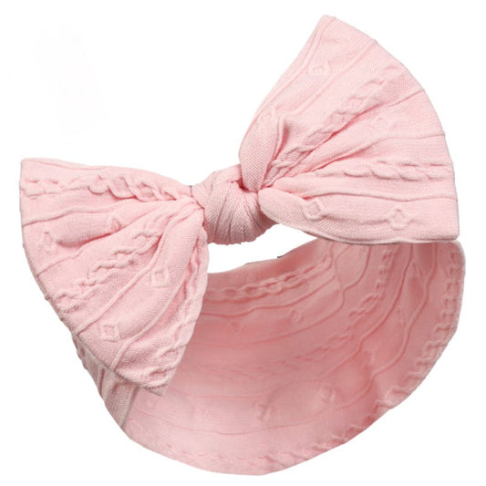 Plain Cable Headband with Large Bow