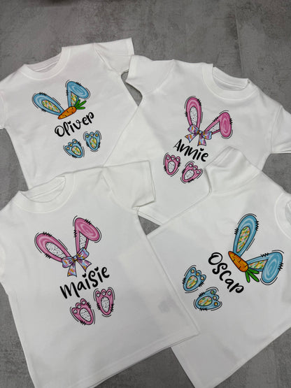 Easter bunny personalised PRINTED T- shirt