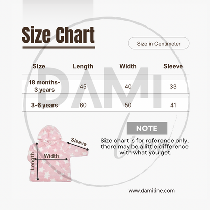 Personalised kids oversized plush hoodie
