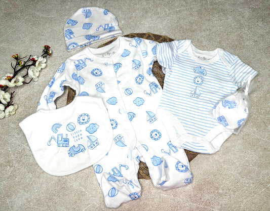 Baby boys 5pcs outfit - little boys love