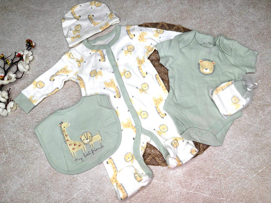 Baby 5pcs outfit - safari
