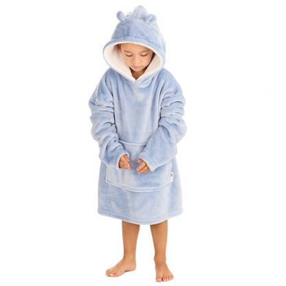 Personalised kids oversized plush hoodie