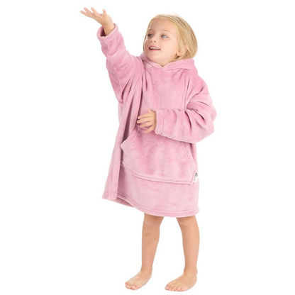 Personalised kids oversized plush hoodie