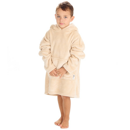 Personalised kids oversized plush hoodie