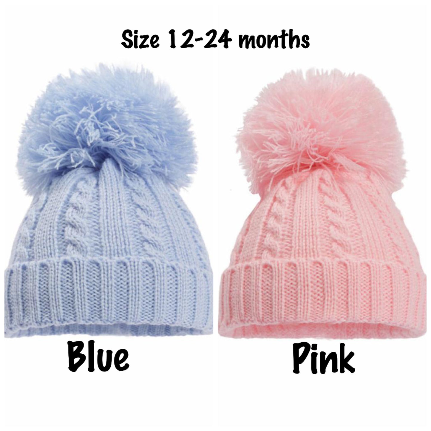 Personalised baby knitted hat