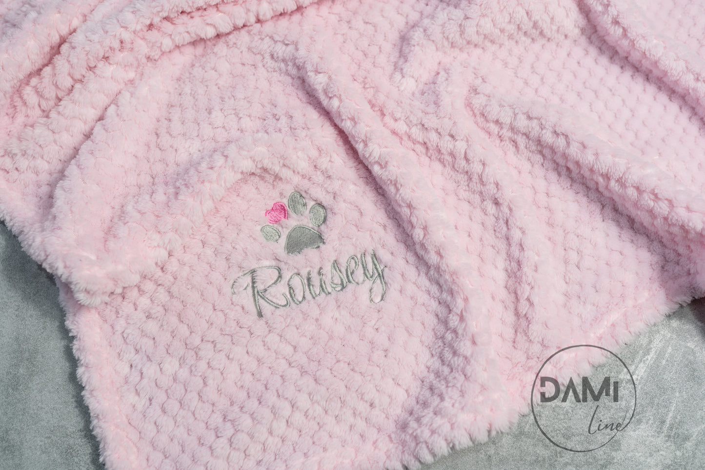 Personalised dog | cat | puppy | kitten waffle blanket, pet blanket