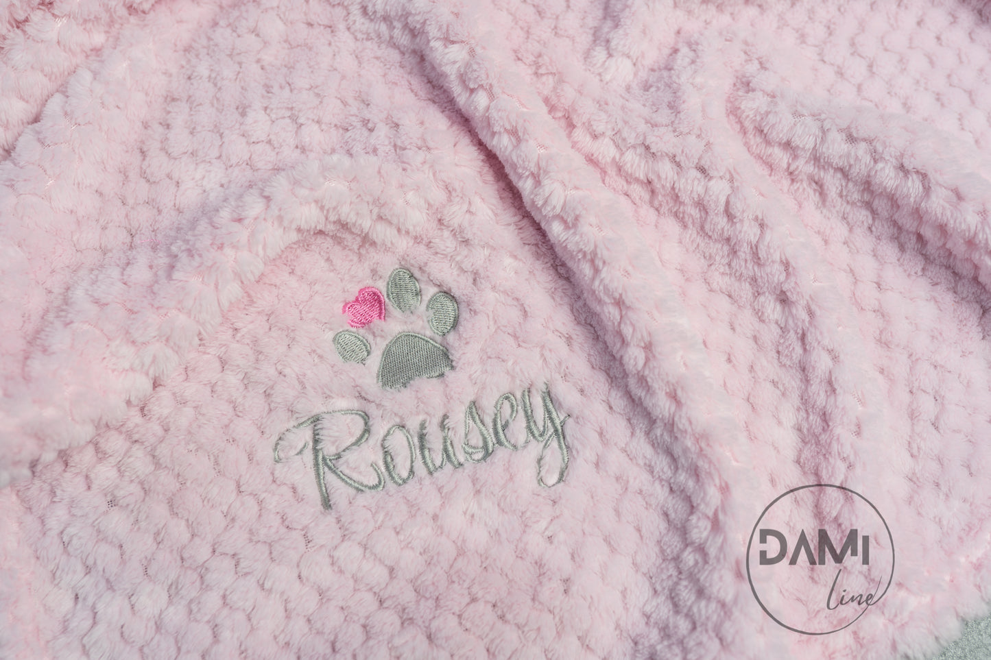 Personalised dog | cat | puppy | kitten waffle blanket, pet blanket