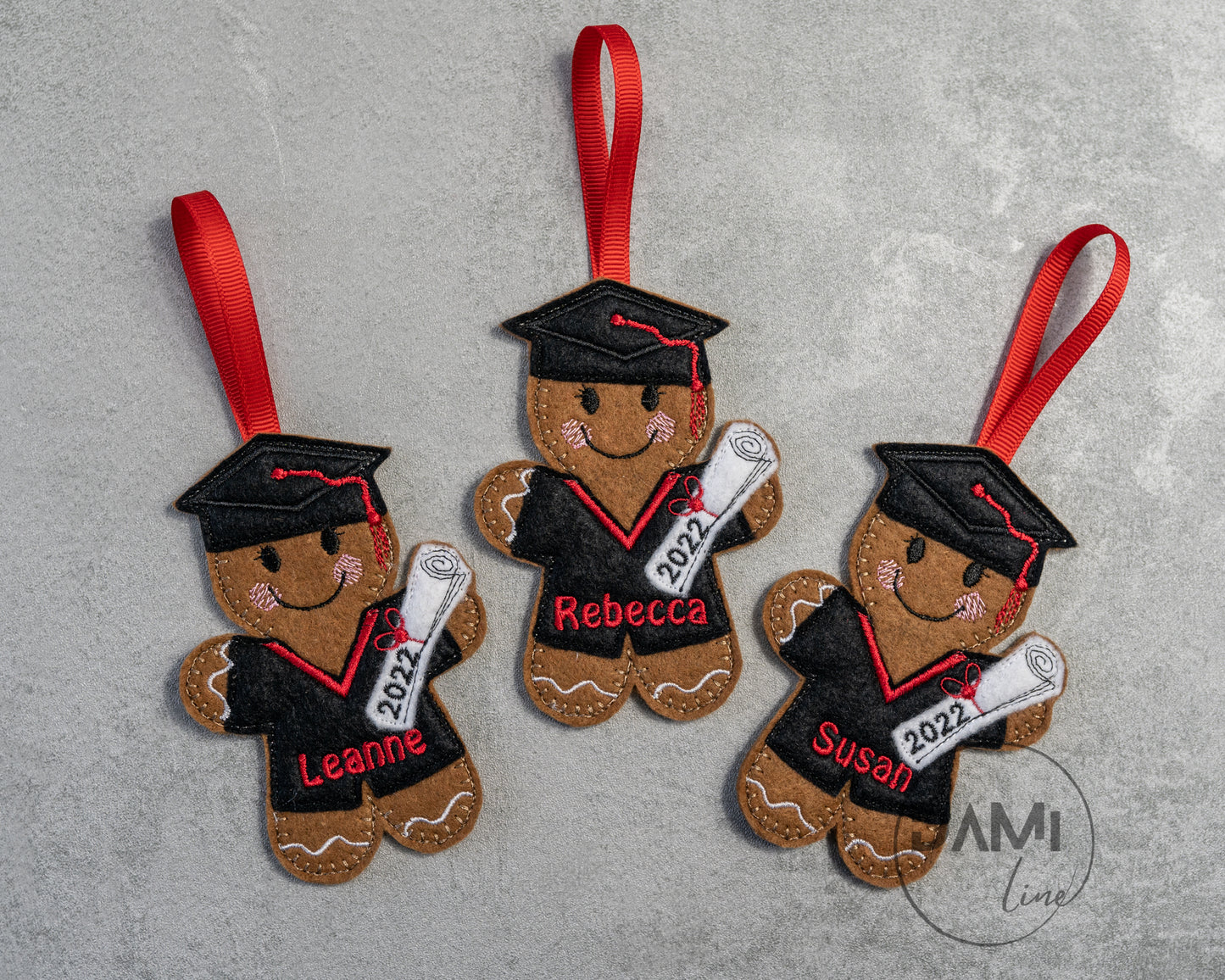 Graduation Gingerbread man hanging ornament