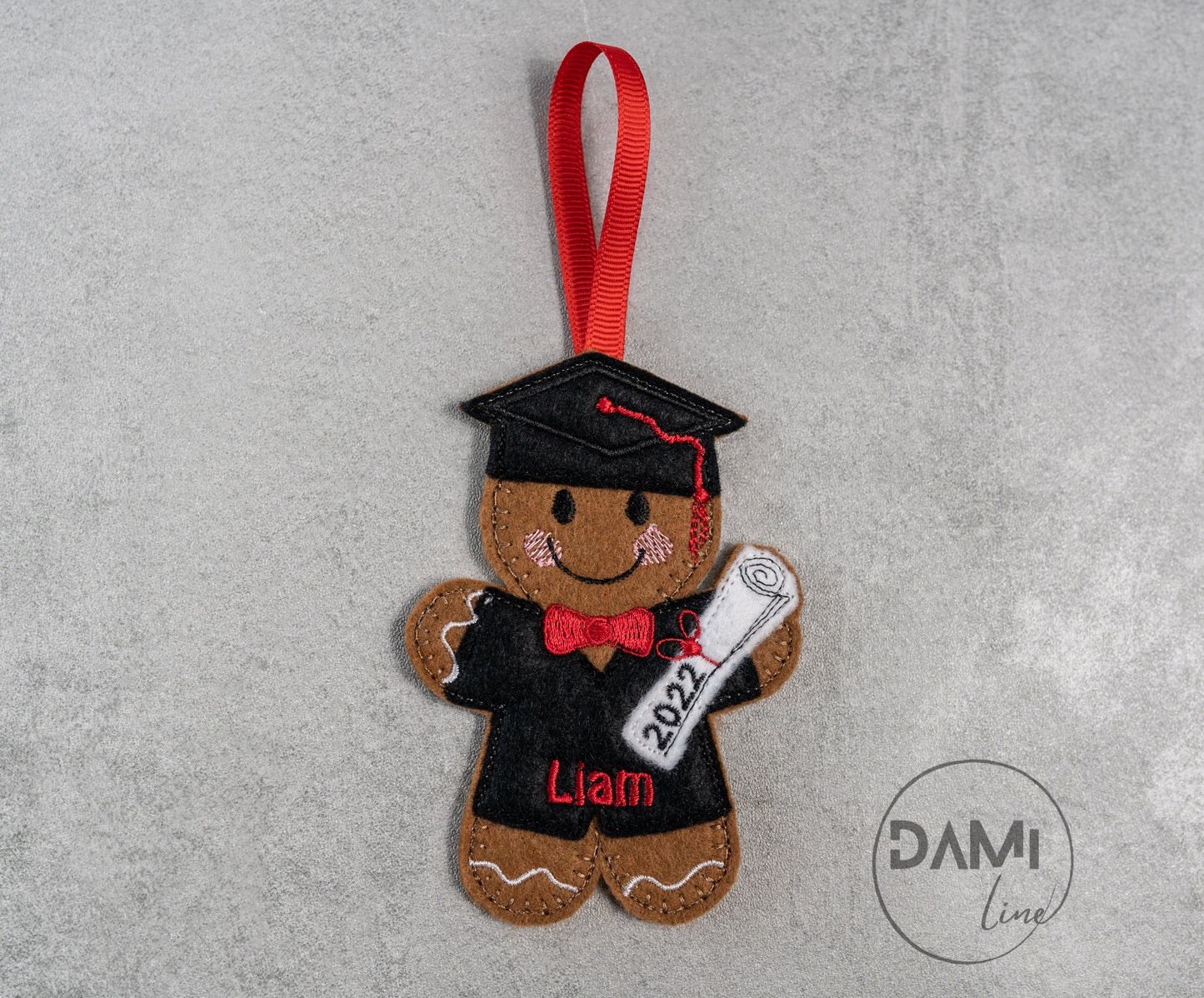 Graduation Gingerbread man hanging ornament