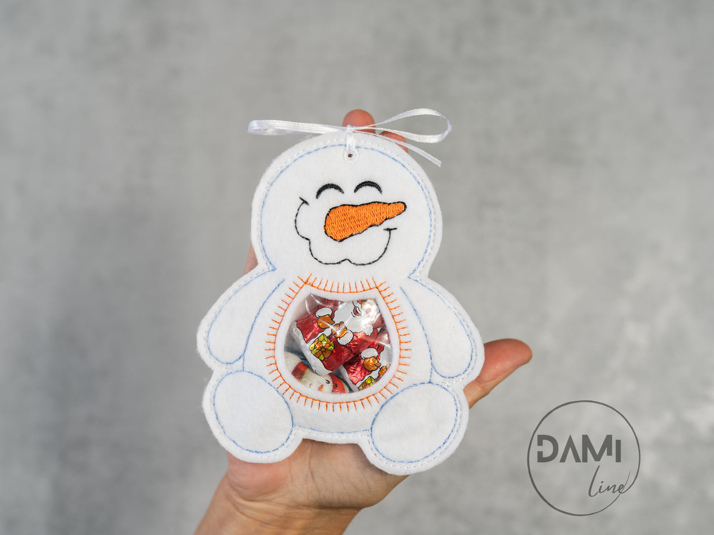 Snowman Treat Bag, Gift Bag, Party Favour, Stocking filler, Christmas Eve box filler