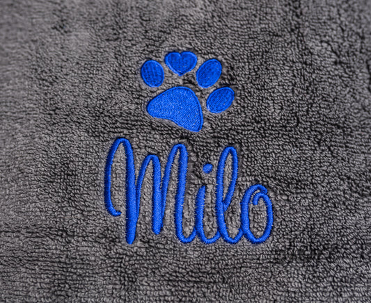 Personalised SMALL dog towel - hand towel 90x50cm