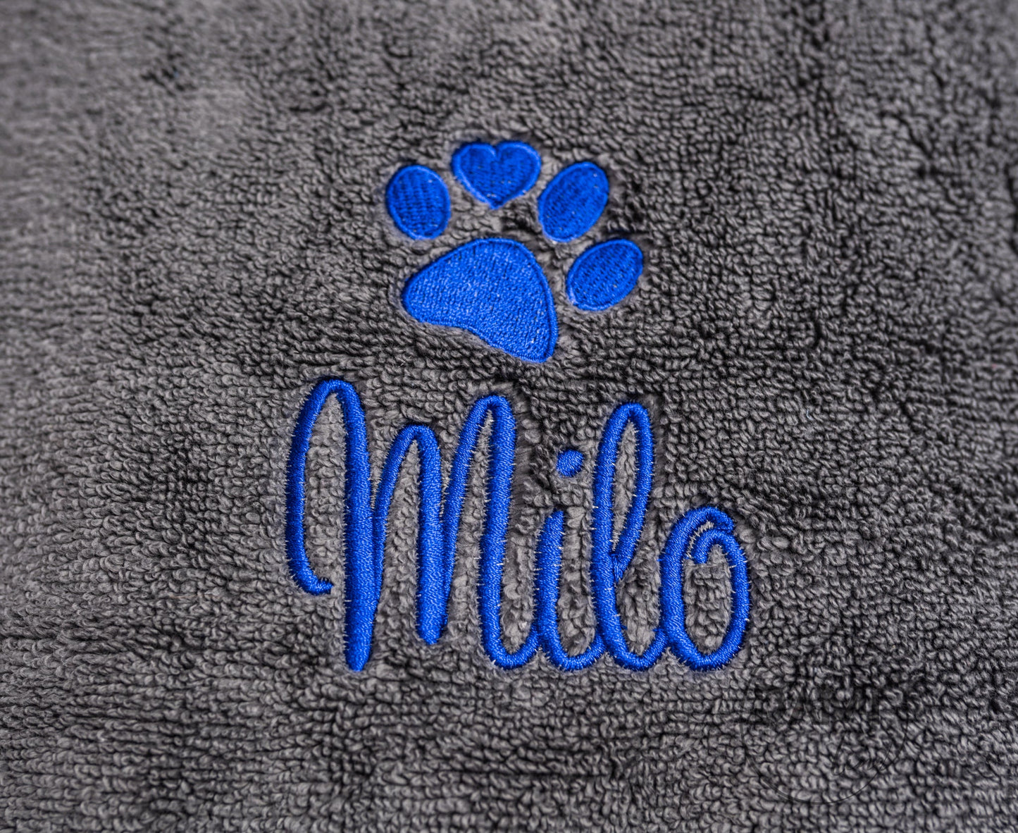 Personalised LARGE dog towel - bath towel 130x70cm