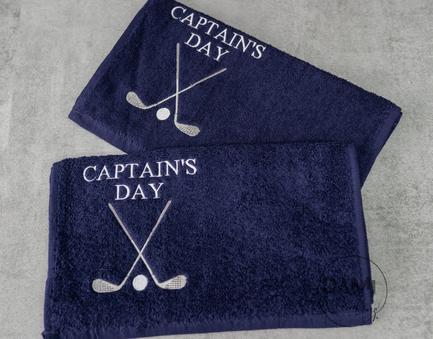 Personalised embroidered golf towel 50x30 cm