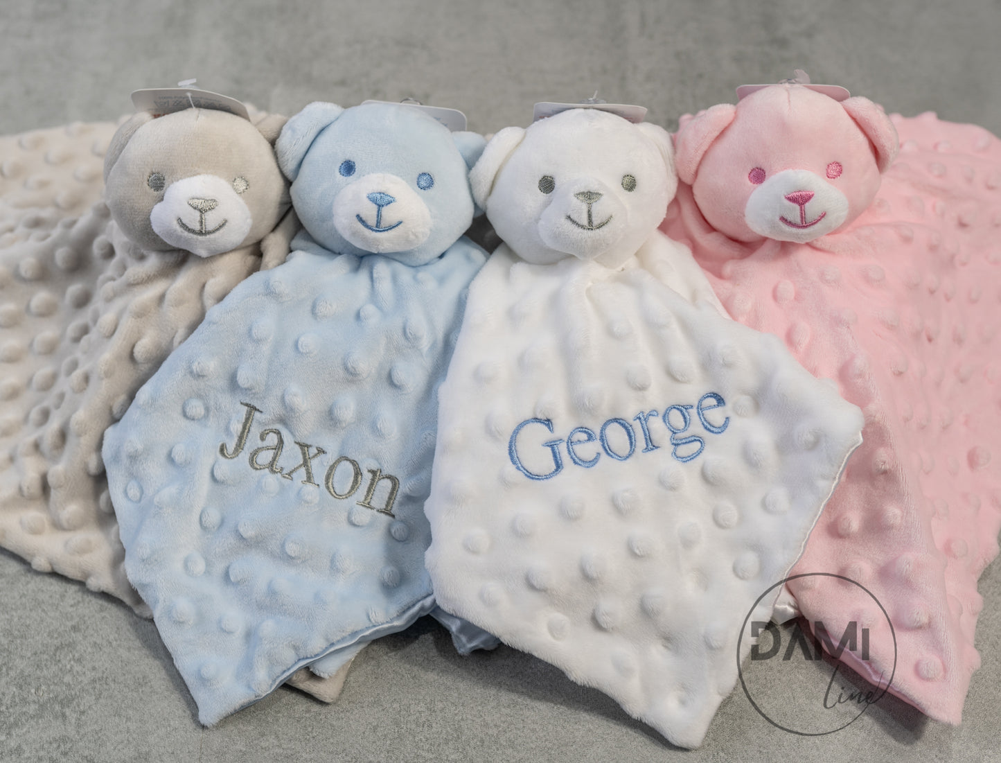 Personalised bear comforter