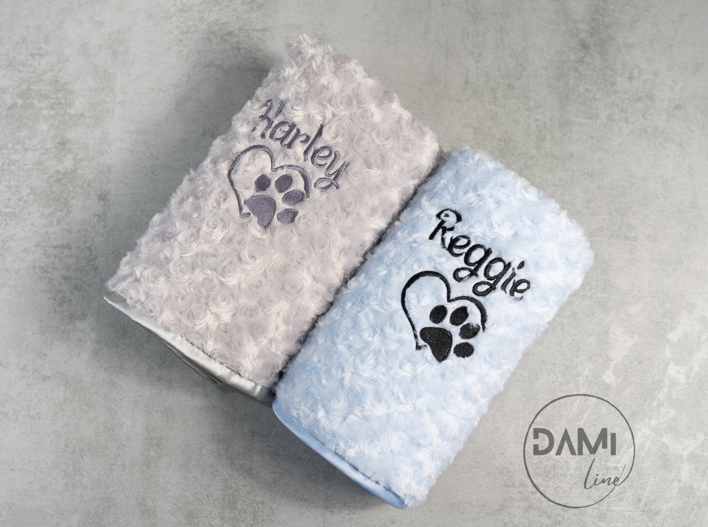 Personalised dog | cat | puppy | kitten rose bud blanket, pet blanket