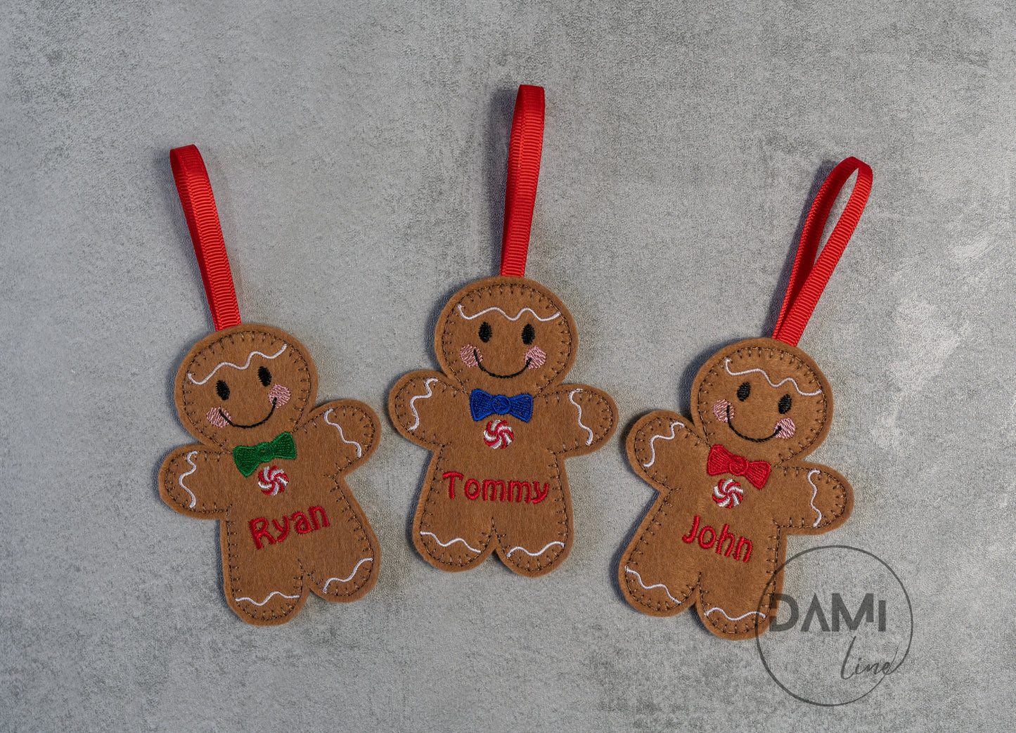 Gingerbread Boy Personalised Christmas Tree decorations