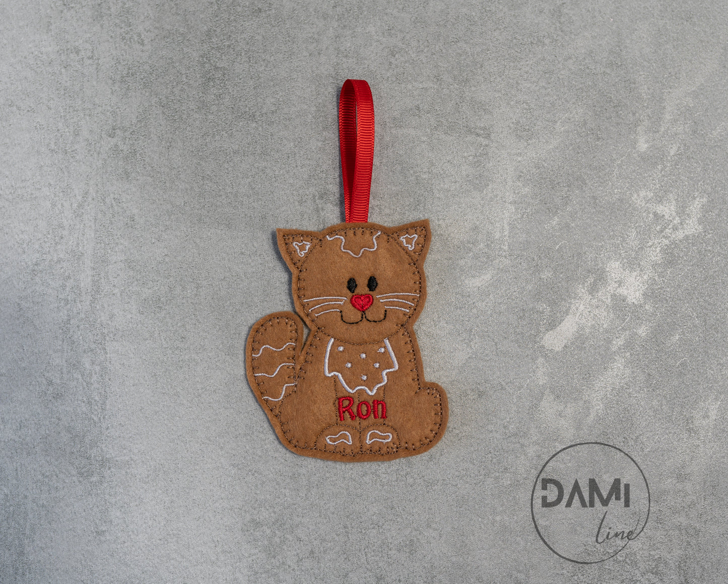 Cat personalised Christmas Decoration