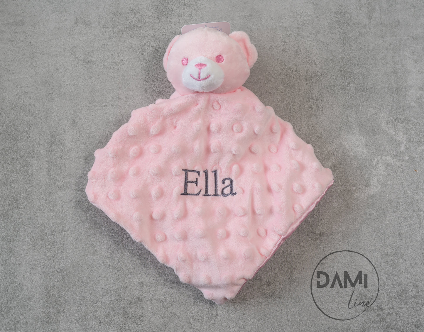 Personalised bear comforter