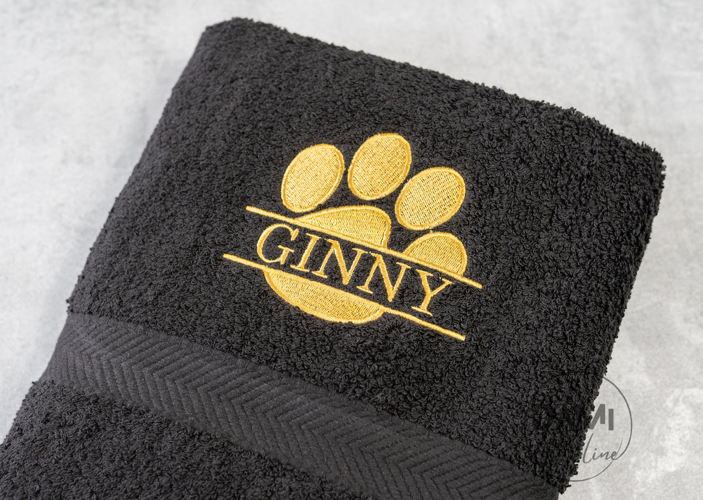 Personalised LARGE (bath towel) dog towel 70x130 cm