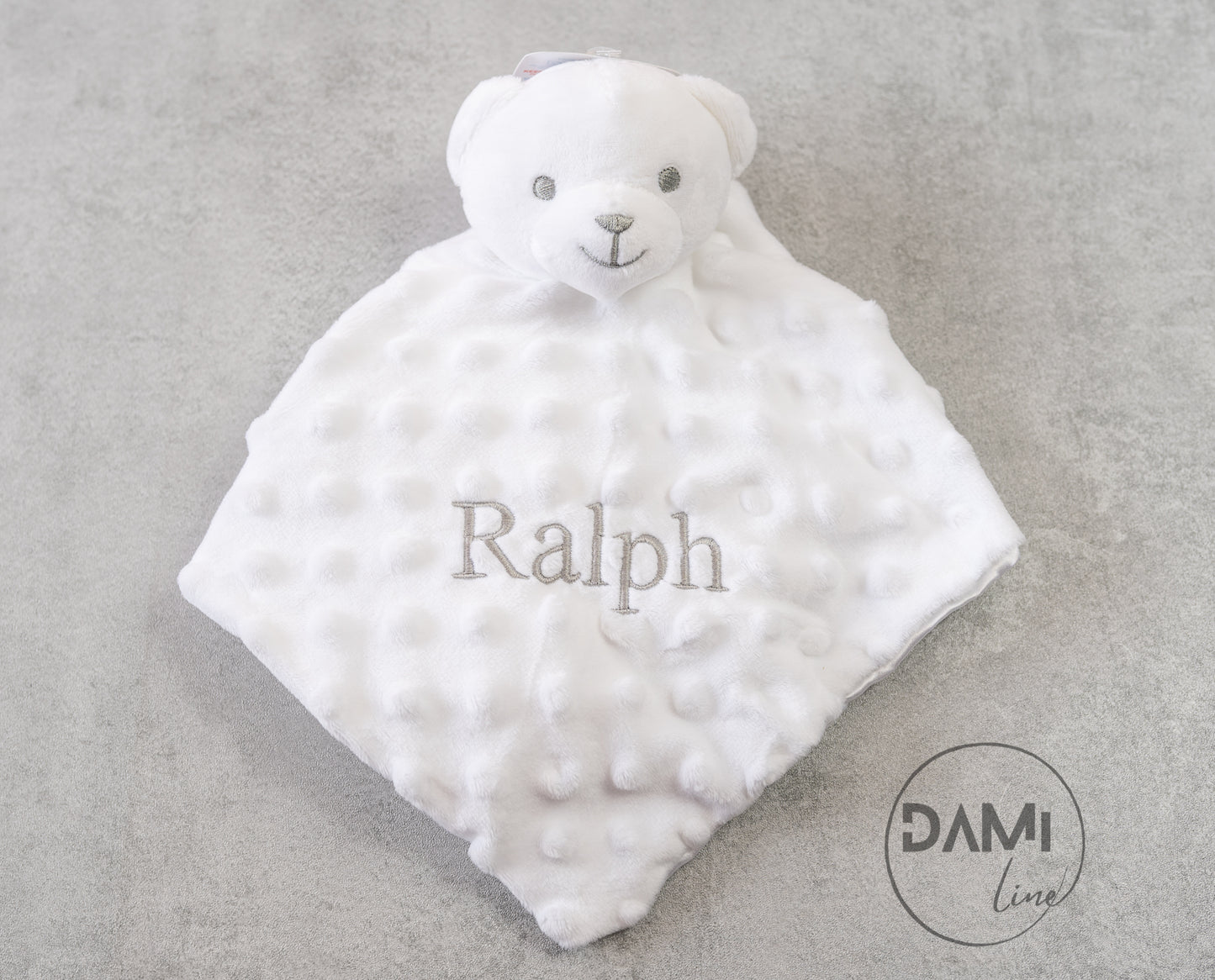 Personalised bear comforter