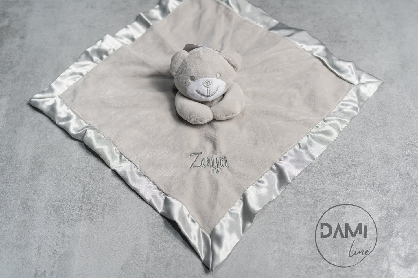 Personalised teddy bear comforter