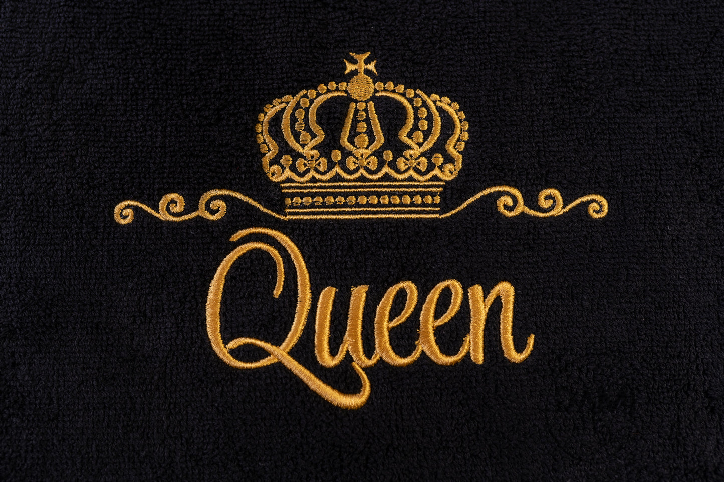 King or queen embroidered bath towel 70x130cm