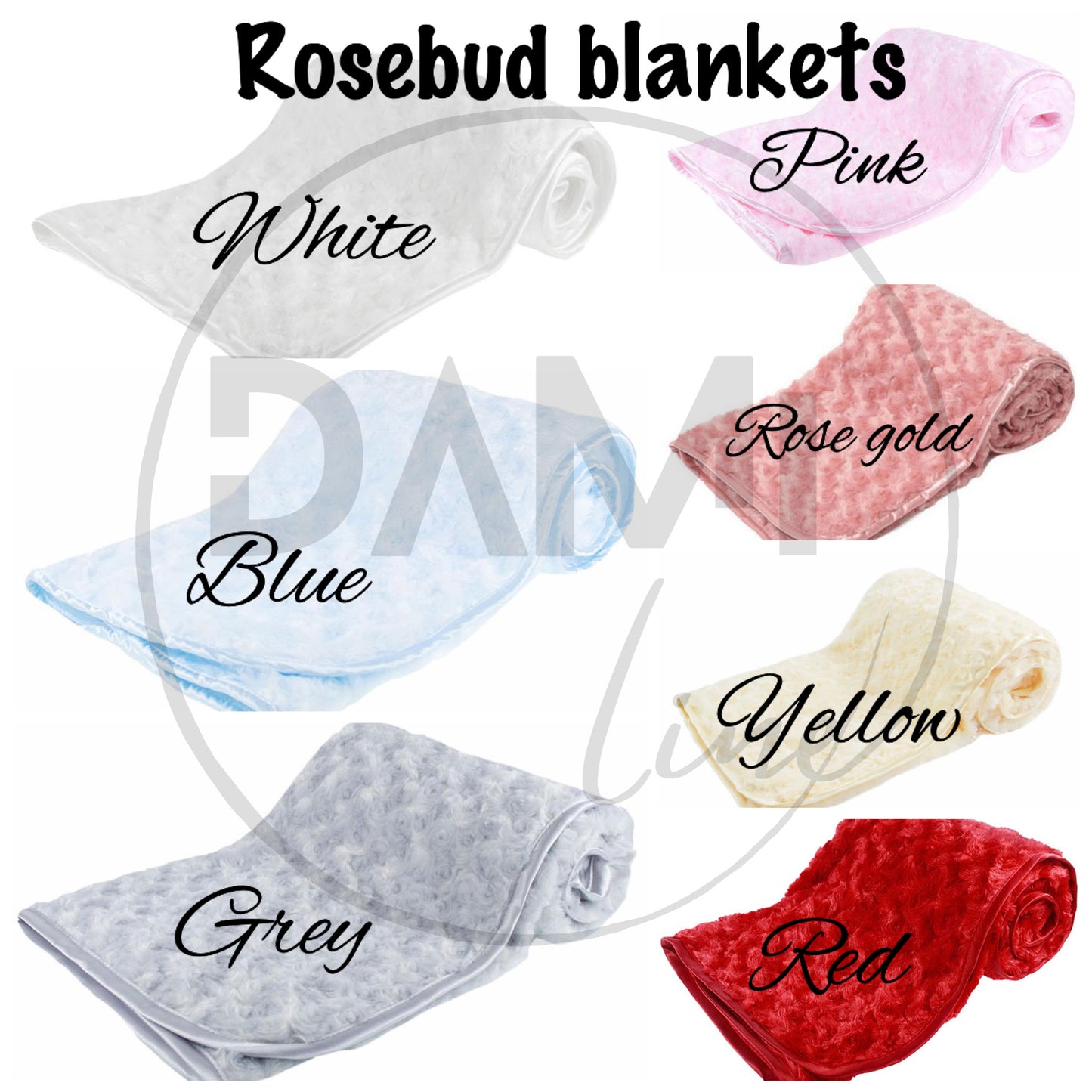 Personalised dog | cat | puppy | kitten rose bud blanket, pet blanket