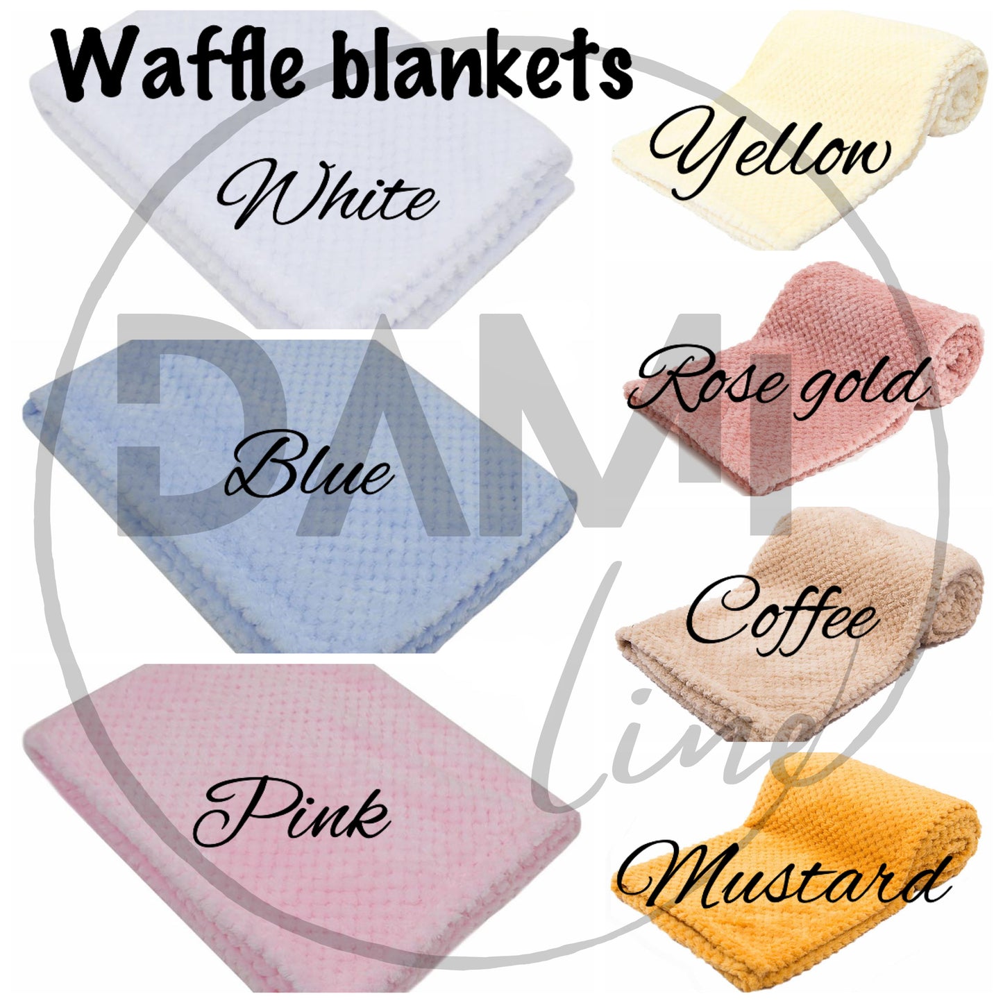 Personalised dog | cat | puppy | kitten waffle blanket, pet blanket