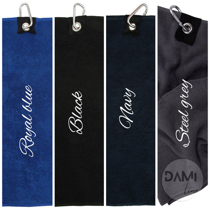 Personalised Microfibre Golf Towel with Embroidered Initials – 40x55 cm